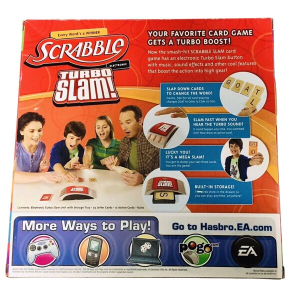 Hasbro Scrabble Electronic Turbo Slam Board Game - Picture 4 of 5
